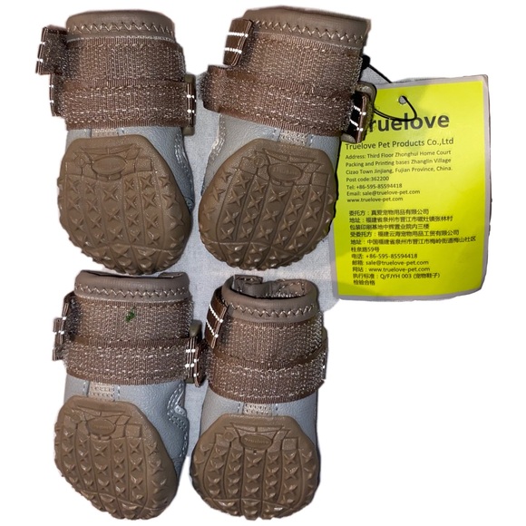 ---Truelove Breathable Mesh Anti-Slip Dog Booties Shoes Size 1, Grey Color - Picture 4 of 4